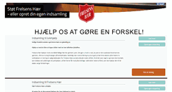 Desktop Screenshot of frelsenshaer.onlinedonation.dk