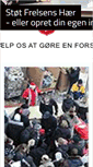 Mobile Screenshot of frelsenshaer.onlinedonation.dk