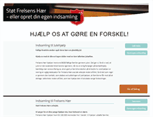Tablet Screenshot of frelsenshaer.onlinedonation.dk